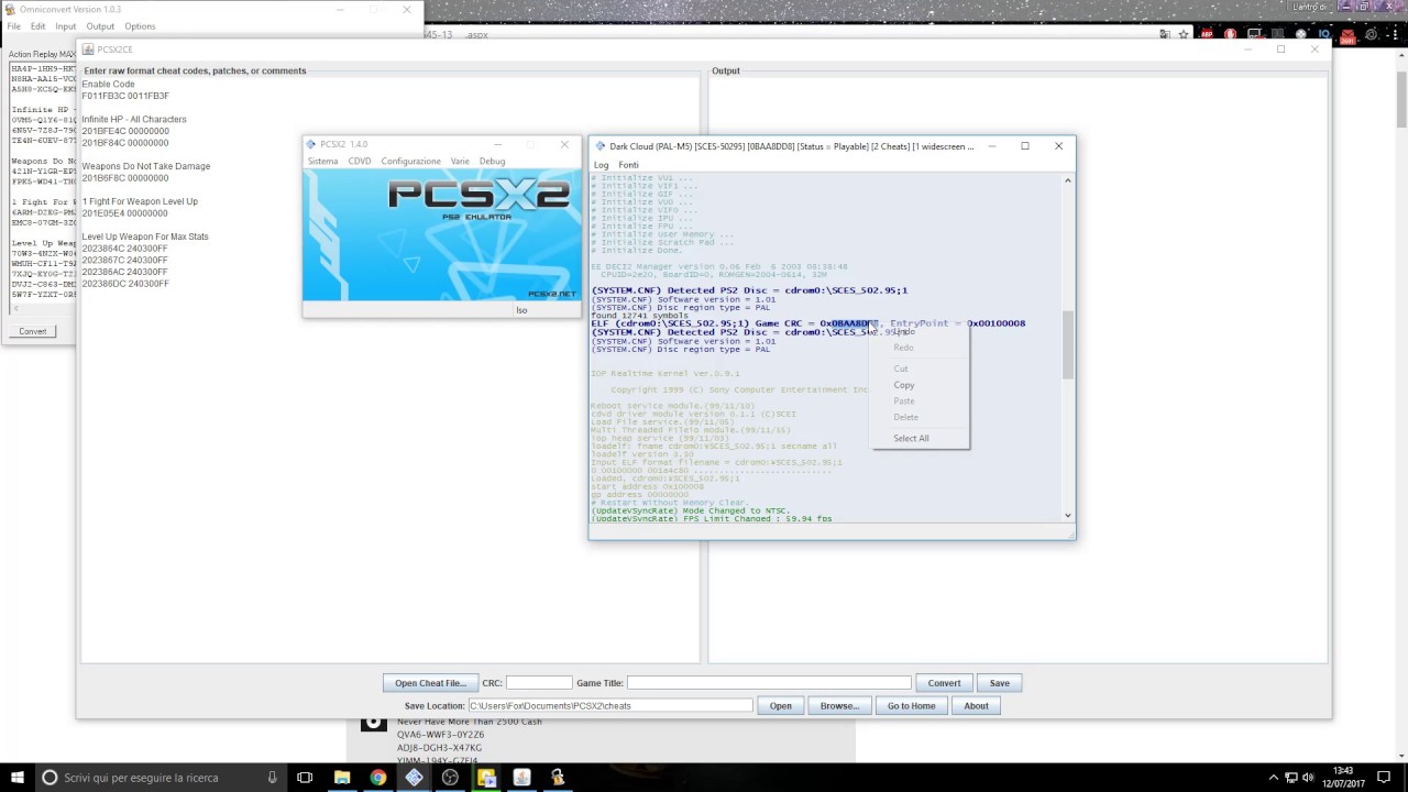 iso file system not found pcsx2